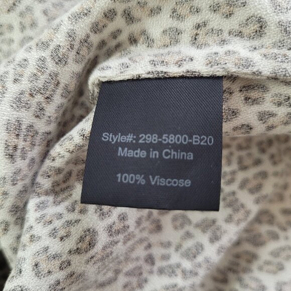 Jenni Kayne Dress Womens M Leopand Print TShirt Dress‎ Short Sleeve Viscose - Picture 9 of 13